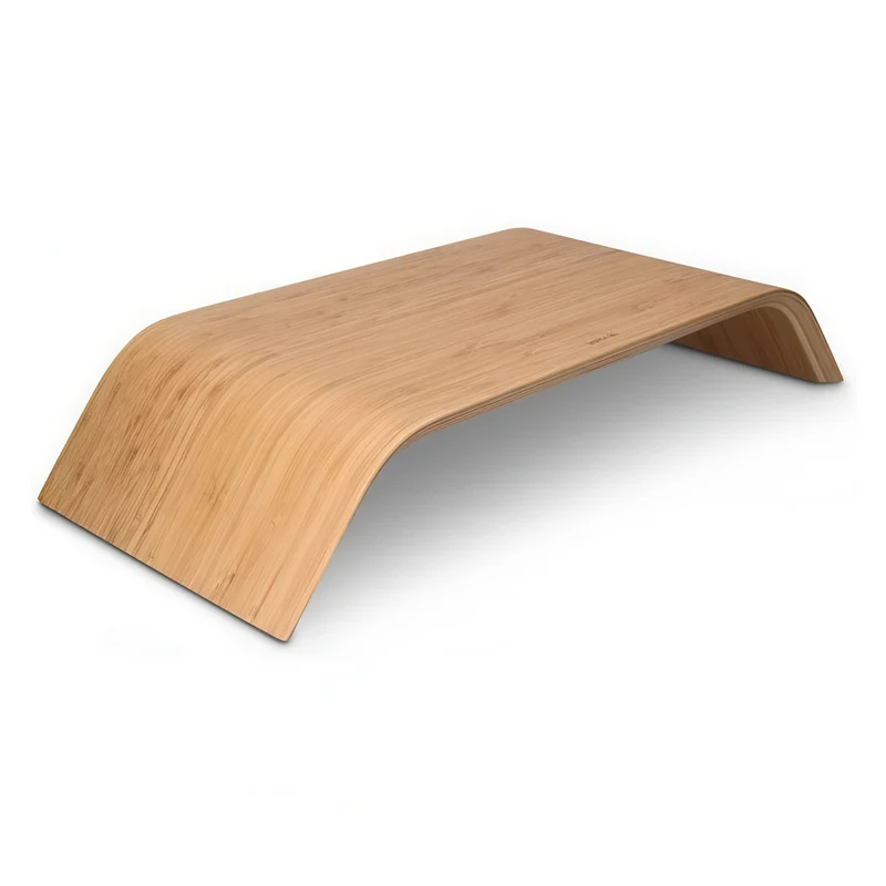 Ergonomischer Monitorständer aus Holz