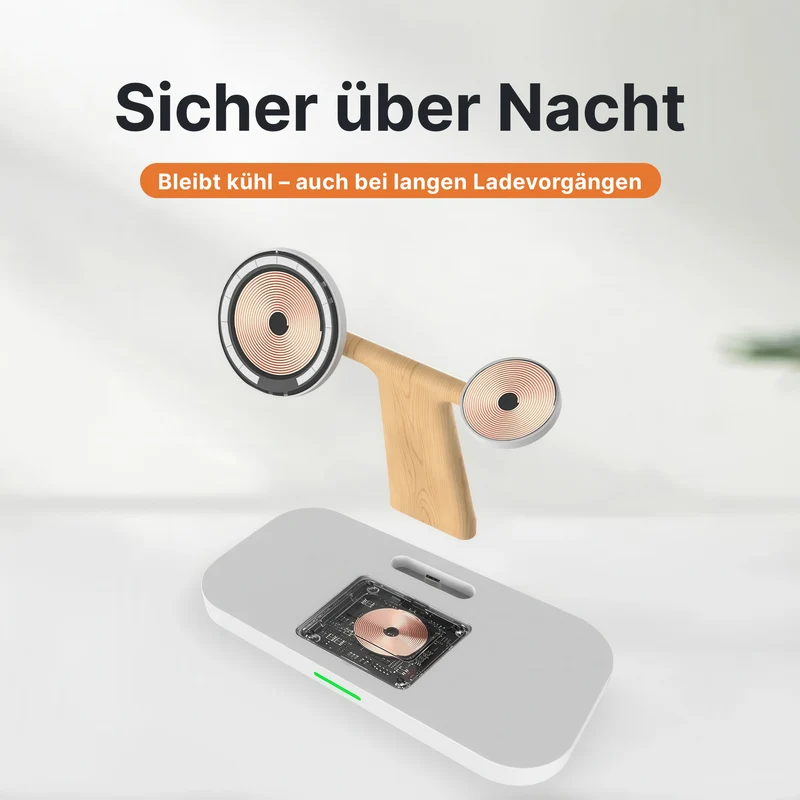 3-in-1 MagSafe Wireless Charger mit Nachtlampe