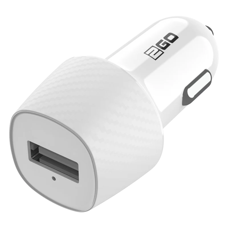 Kfz-Ladeset 12 V / 24 V - 2-teilig - Lightning Kabel - 10 W - 2100 mA - weiß