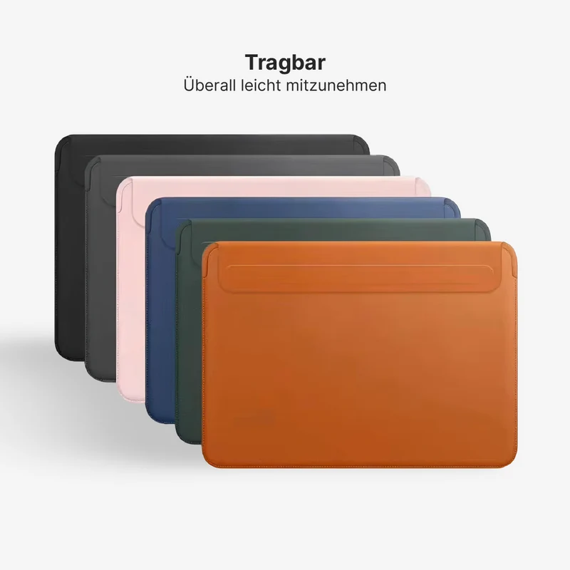 PU-Leder MacBook-Hülle mit Magnetklappe und Mauspad
