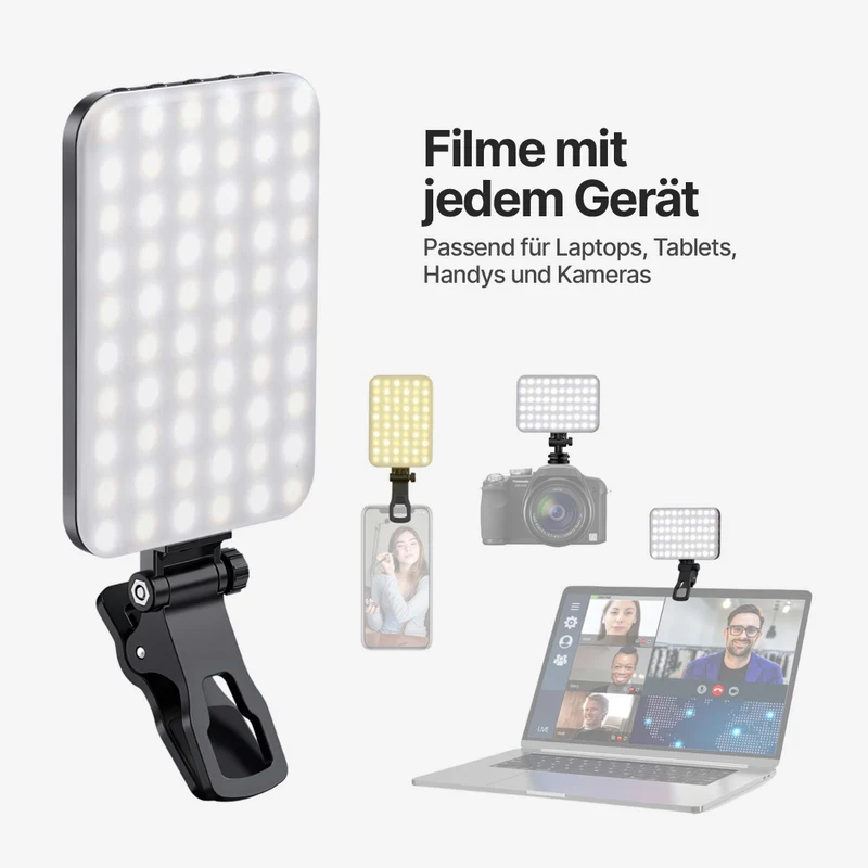 Tragbares Selfie-Licht mit 7 Helligkeitsmodi