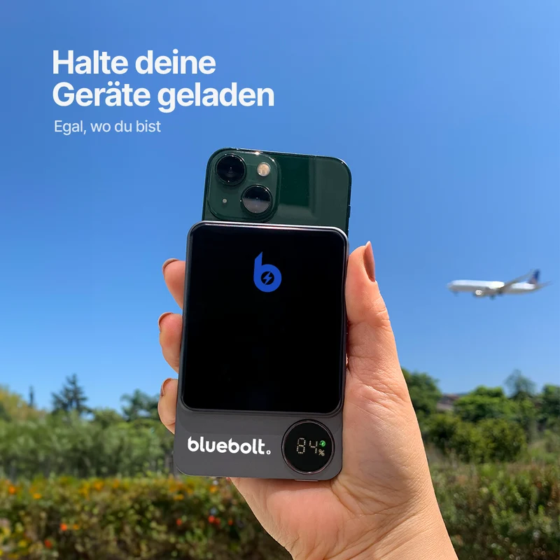 Ultraflache Powerbank 20W Magnetisches Kabelloses Laden