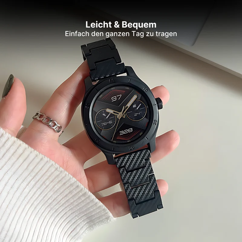 Kohlefaser-Finish-Armband für Galaxy Watch