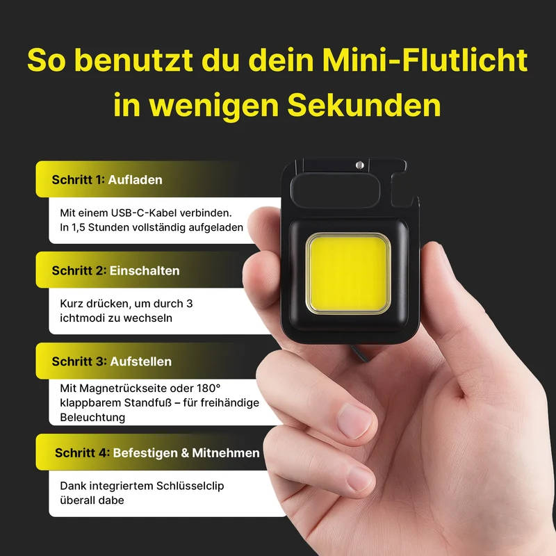 800 Lumen Mini LED Flutlicht