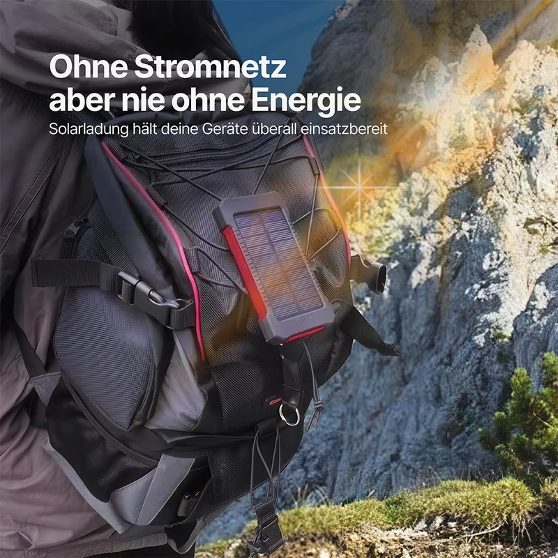 SolaBank Kabellose Lade-Powerbank 10000mAh