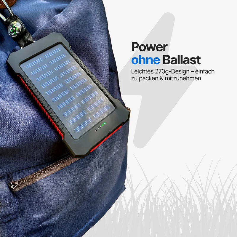SolaBank Kabellose Lade-Powerbank 10000mAh