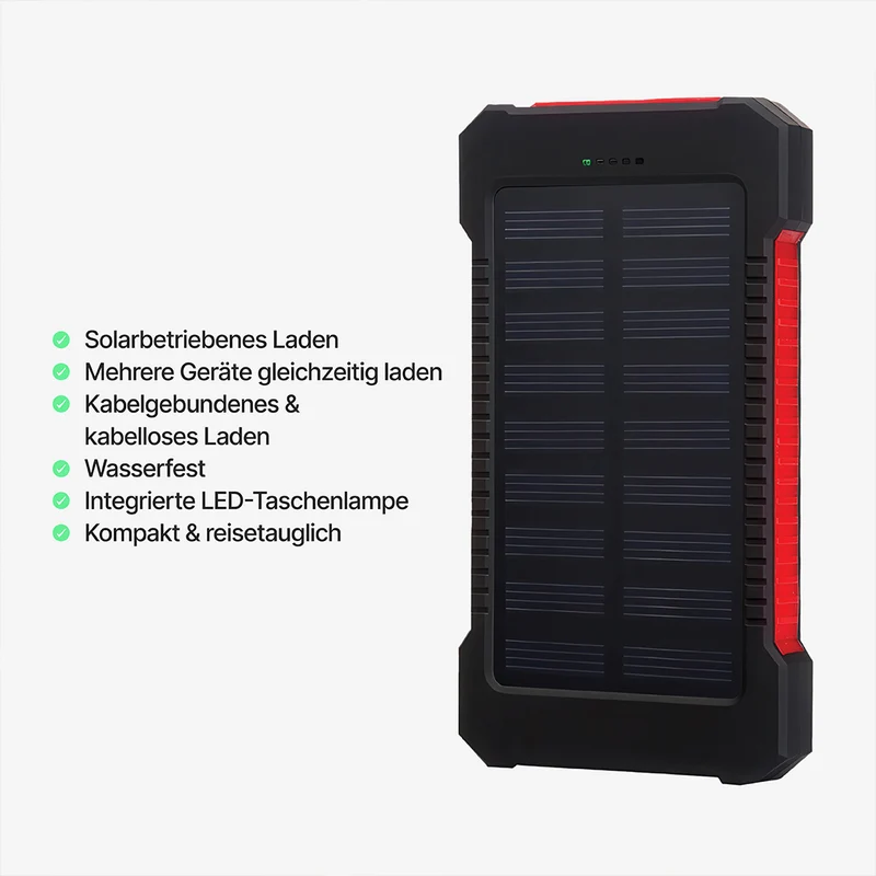 SolaBank Kabellose Lade-Powerbank 10000mAh