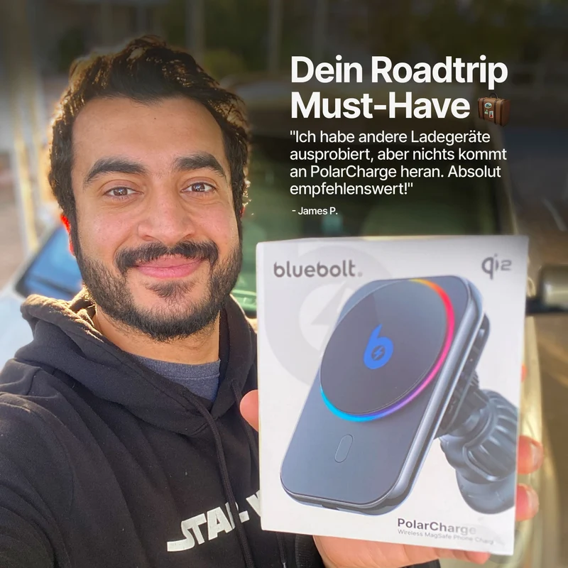 PolarCharge Qi2 Kabelloses MagSafe Telefonladegerät