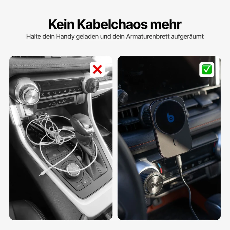 PolarCharge Qi2 Kabelloses MagSafe Telefonladegerät