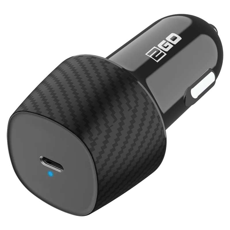 Kfz-Ladeset 12 V / 24 V - (2-teilig) - Power Delivery - 1 x USB Type-C - 20 W - 3000 mA - schwarz