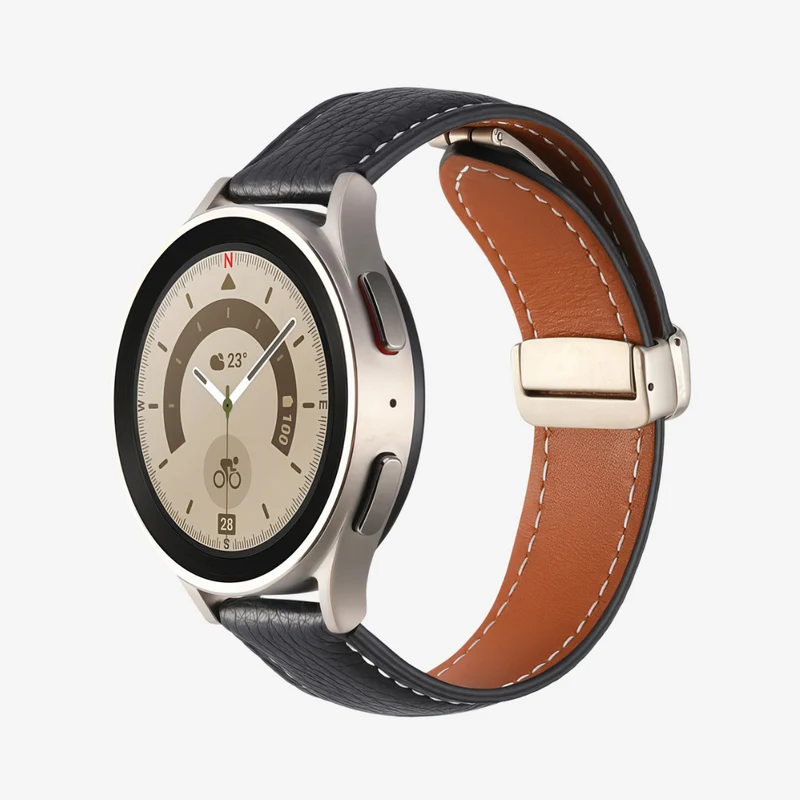 Klassisches Magnetisches Lederarmband für Samsung Watch