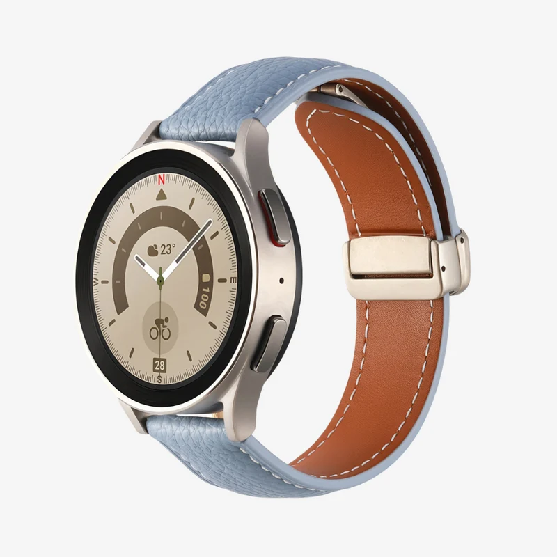 Klassisches Magnetisches Lederarmband für Samsung Watch