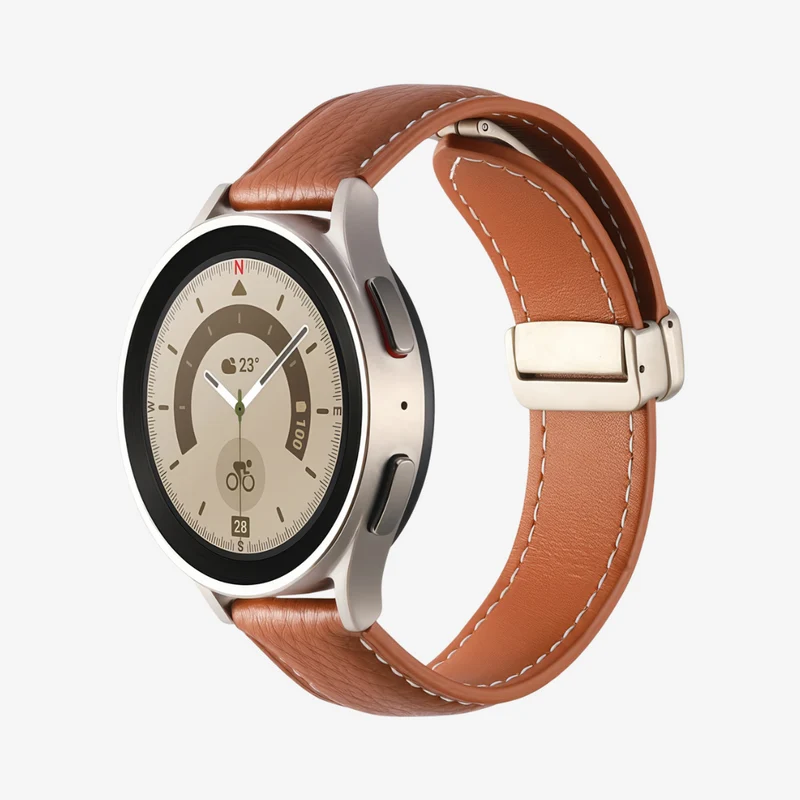 Klassisches Magnetisches Lederarmband für Samsung Watch