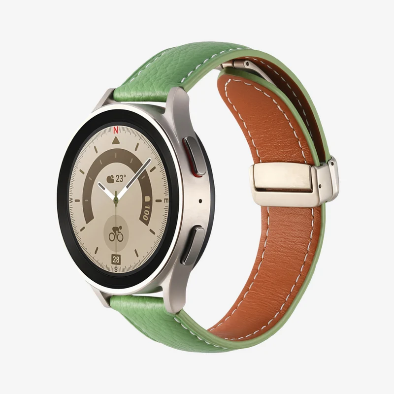 Klassisches Magnetisches Lederarmband für Samsung Watch