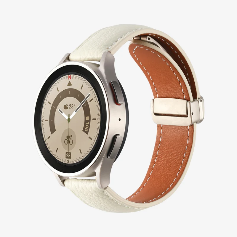 Klassisches Magnetisches Lederarmband für Samsung Watch