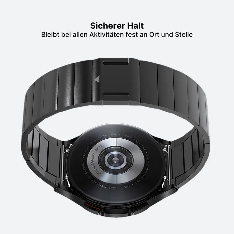 Samsung Galaxy Watch Edelstahl-Gliederarmband