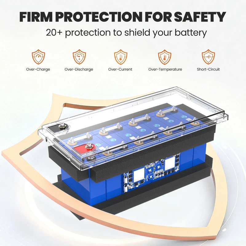 24V 100Ah LiFePO4 Akku Lithium-Eisenphosphat Batterie mit 100A BMS Ideal für Wohnmobil, Boot & Solar
