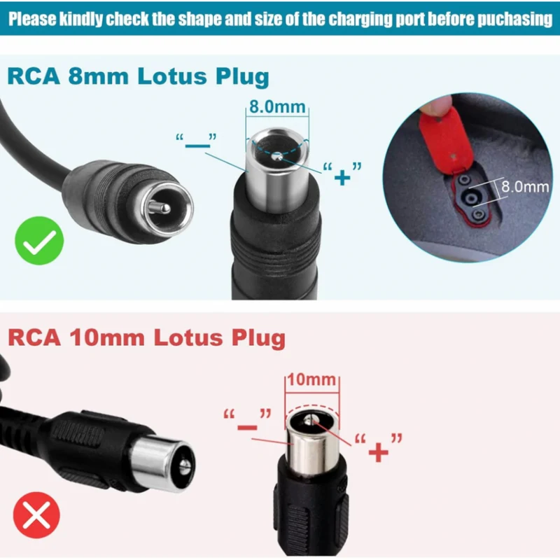 42V 2A Ninebot Elektroroller-Ladegerät, runder RCA-Anschluss, kompatibel mit 36 V Li-Ionen-Akku für Xiaomi M365 Segway