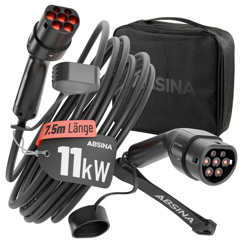 Typ 2 Ladekabel 11 kW, 16 A, Mode 3