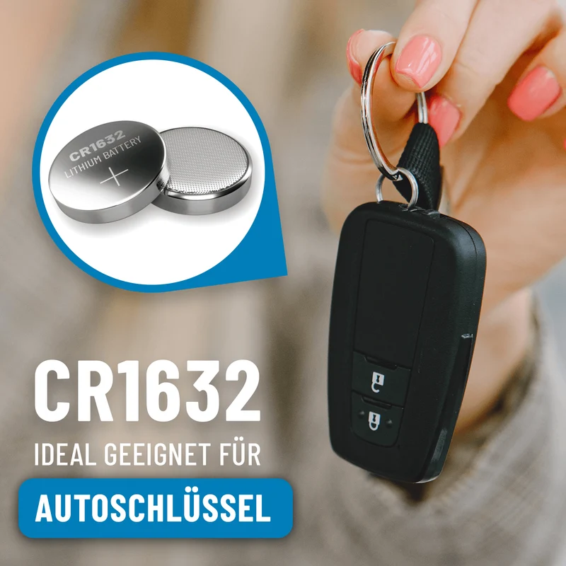 CR1632 Knopfzellen, 3 V Lithium