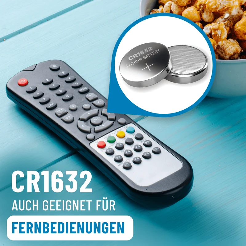CR1632 Knopfzellen, 3 V Lithium