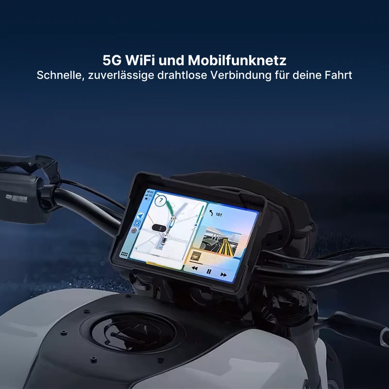MotoRide Drahtlose CarPlay Dash-Einheit für Motorräder