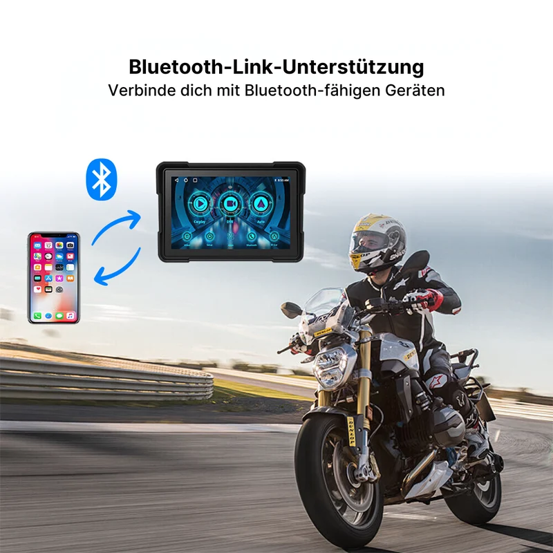 MotoRide Drahtlose CarPlay Dash-Einheit für Motorräder