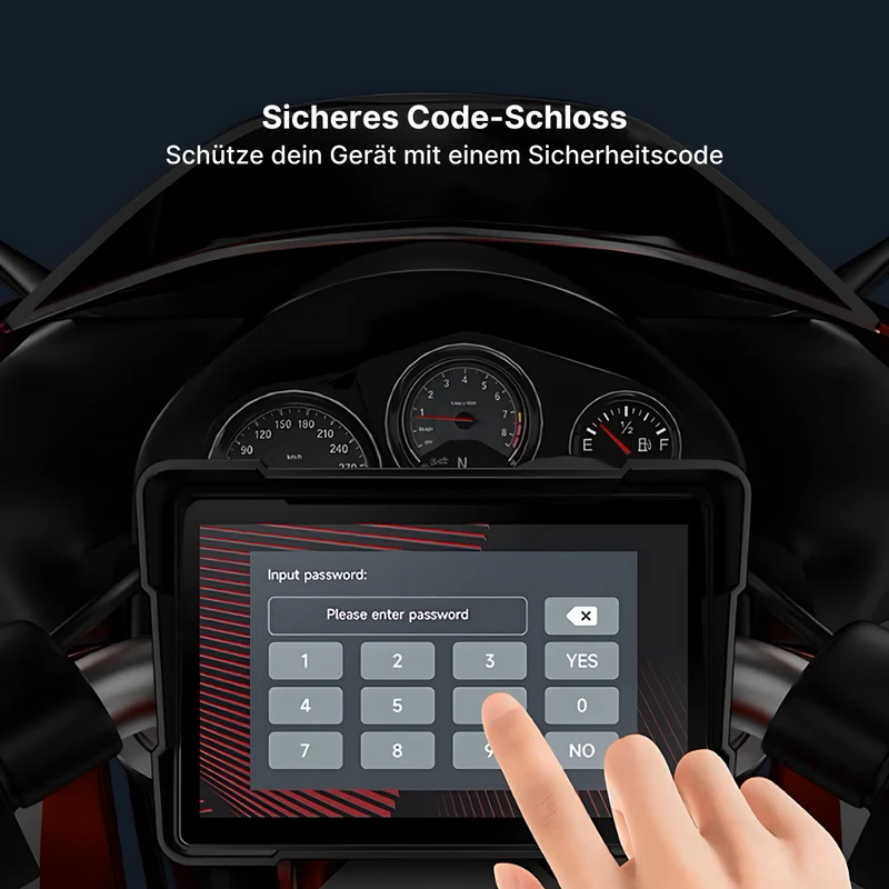 MotoRide Drahtlose CarPlay Dash-Einheit für Motorräder