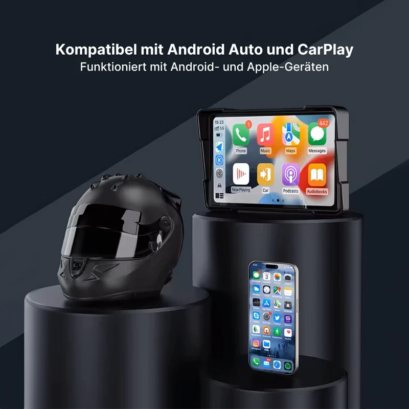 MotoRide Drahtlose CarPlay Dash-Einheit für Motorräder