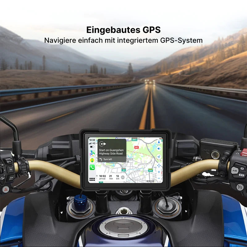MotoRide Drahtlose CarPlay Dash-Einheit für Motorräder