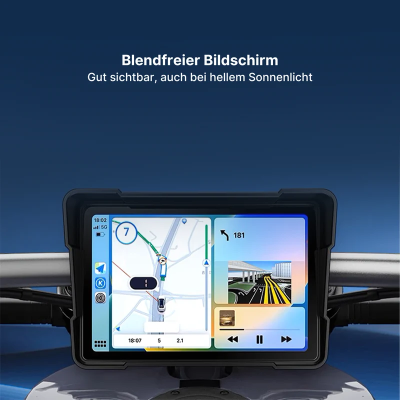 MotoRide Drahtlose CarPlay Dash-Einheit für Motorräder