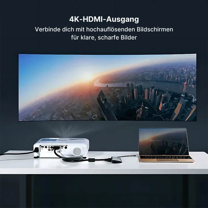 Aluminium 9-in-1 USB-C Hub mit 4K HDMI, PD-Schnellladefunktion & Ethernet