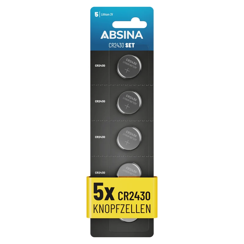 CR2430 Knopfzellen, 3 V Lithium
