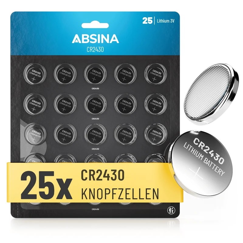 CR2430 Knopfzellen, 3 V Lithium