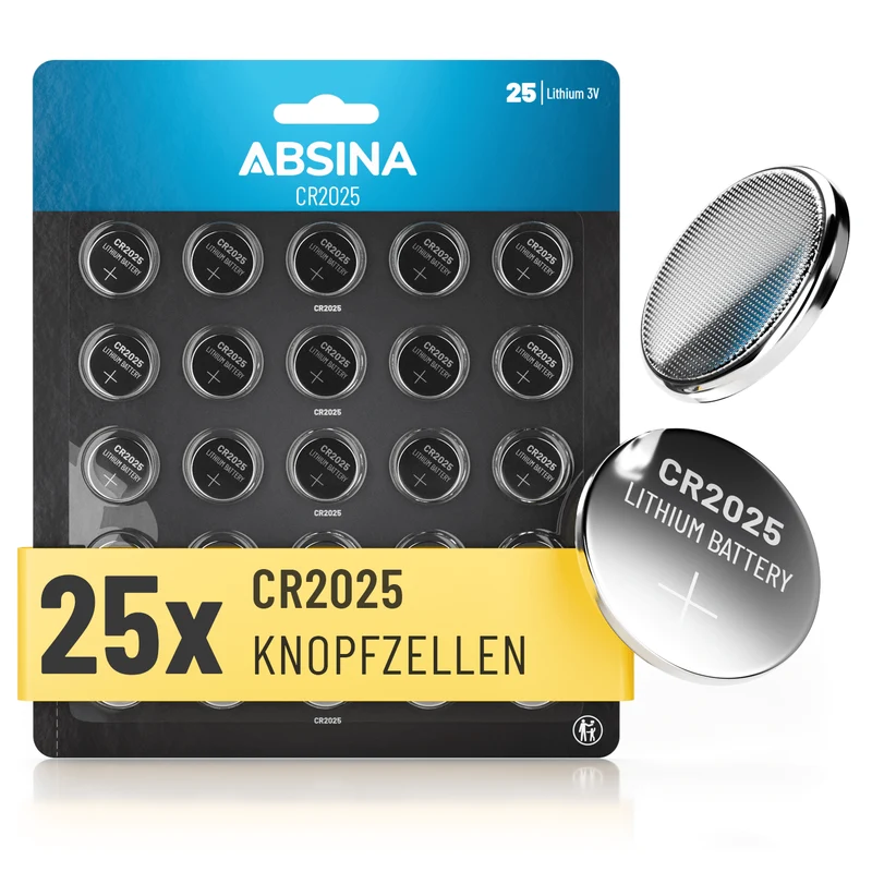 CR2025 Knopfzellen, 3 V Lithium
