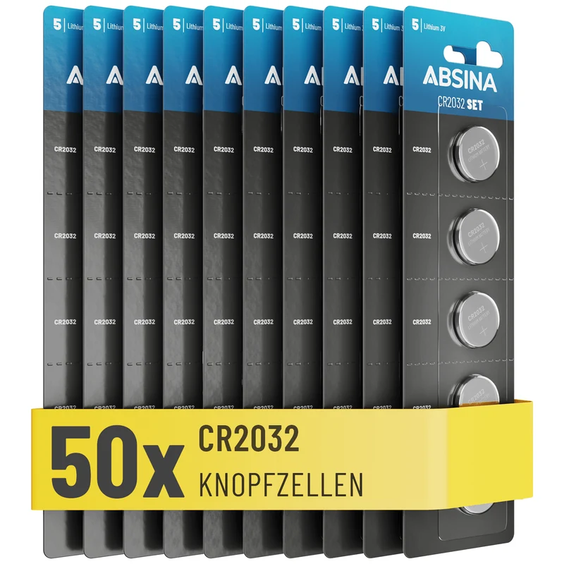 CR2032 Knopfzellen, 3 V Lithium