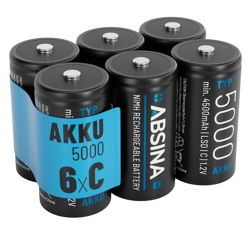 Akkus Baby C, 1,2 V NiMH, 4.500 mAh