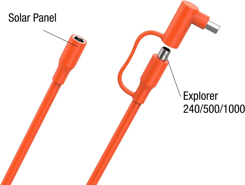 Jackery DC Solarpanel Verlängerungskabel 5M+Jackery Auto-Ladekabel