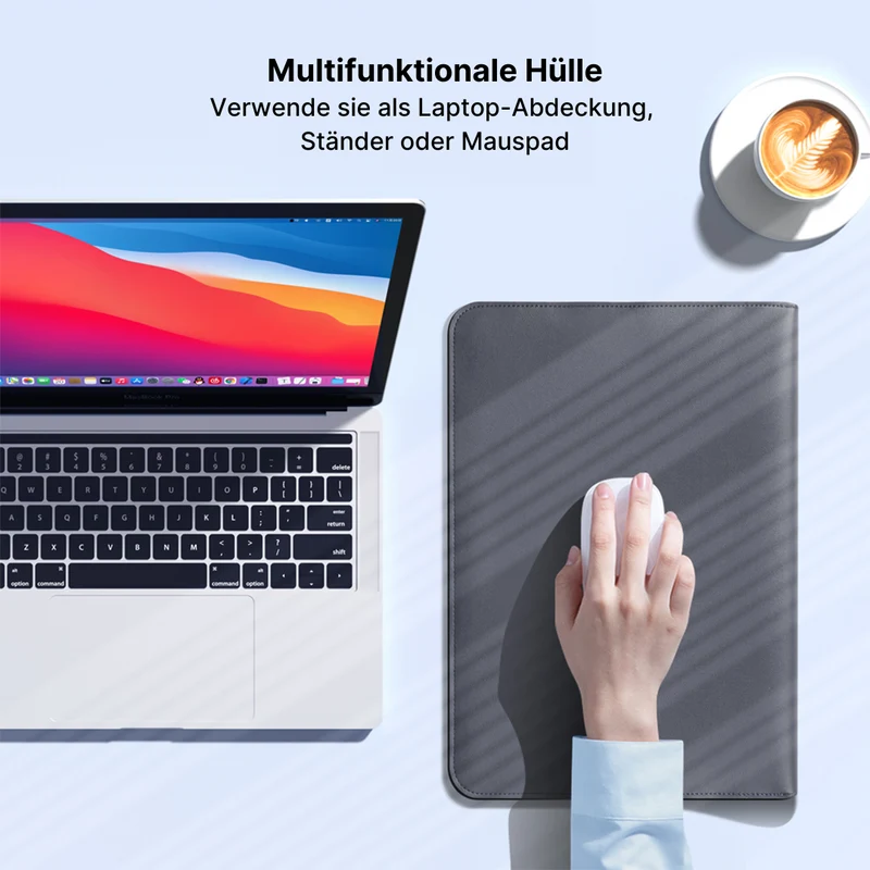 UltraSlim Laptop-Hülle mit Dreiecksstützständer