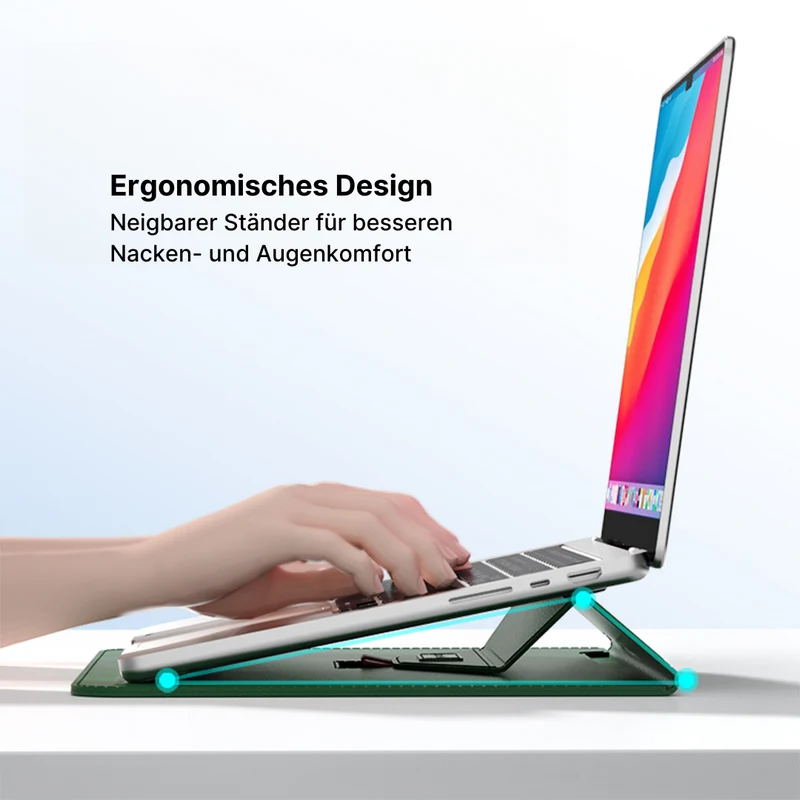 UltraSlim Laptop-Hülle mit Dreiecksstützständer