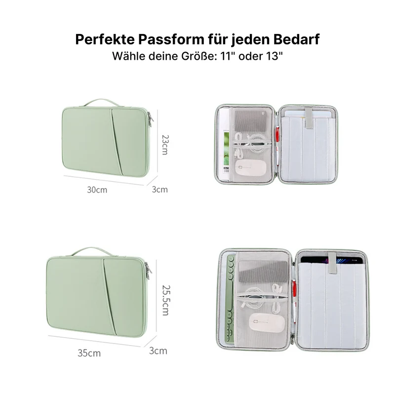 Nylon MacBook-Tasche mit Kratzfestem Innenraum - 11", 13"