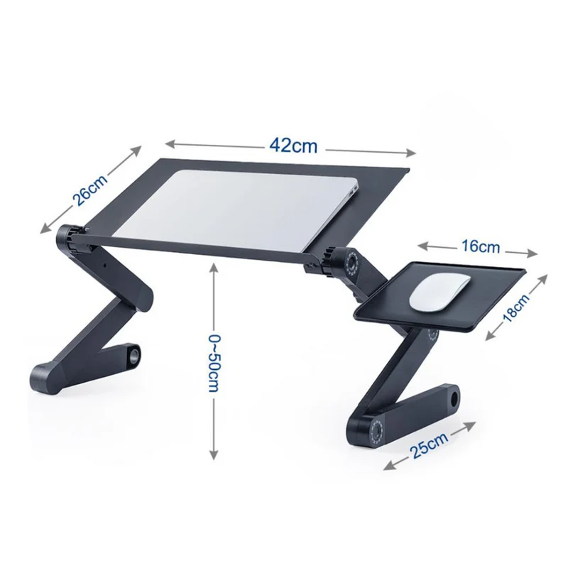 Aluminium-Laptopständer mit verstellbarem Regal