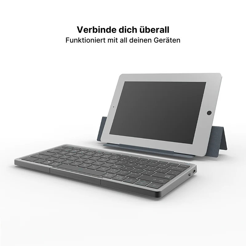 Kabellose tragbare Tastatur für Tablets und Smartphones