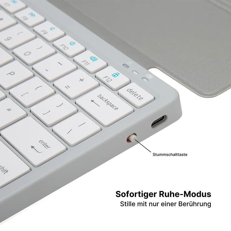 Kabellose tragbare Tastatur für Tablets und Smartphones