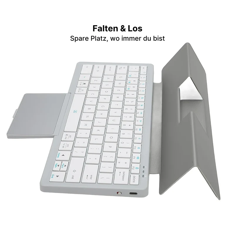 Kabellose tragbare Tastatur für Tablets und Smartphones