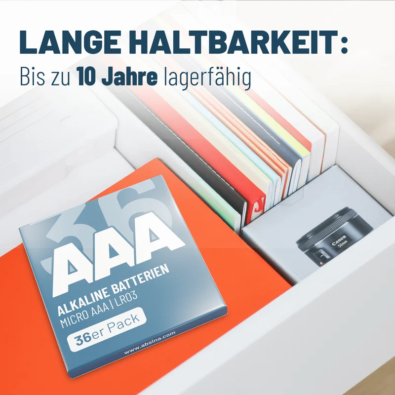 AAA Batterien Micro (LR03), 1,5 V Alkaline