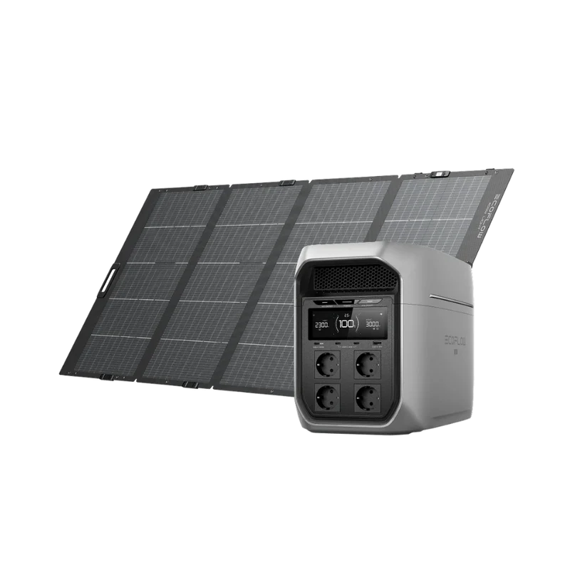 ECOFLOW Delta 3 Max Plus + 400W Solar Panel - Bundle
