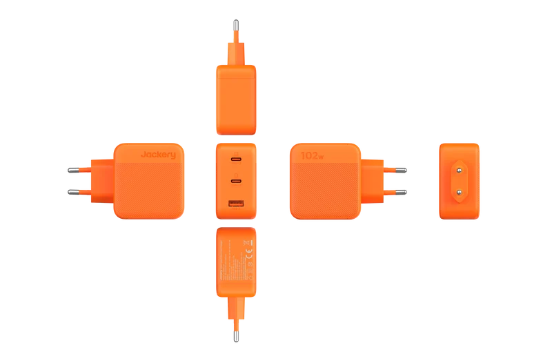 102 W GaN 3‑Port Schnellladegerät