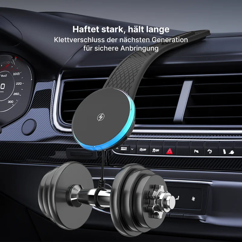 RGB-Autoladegerät Biegsamer Magnetischer Kabelloser Handy-Ladegerät