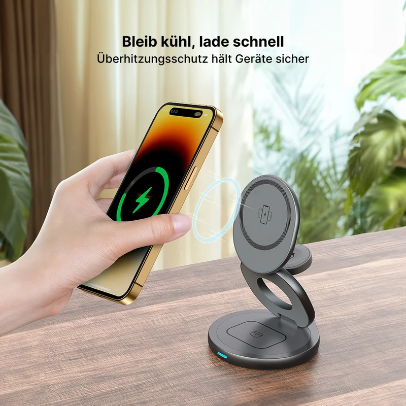 FlexCharge 3-in-1 Magnetisches Kabelloses Ladegerät